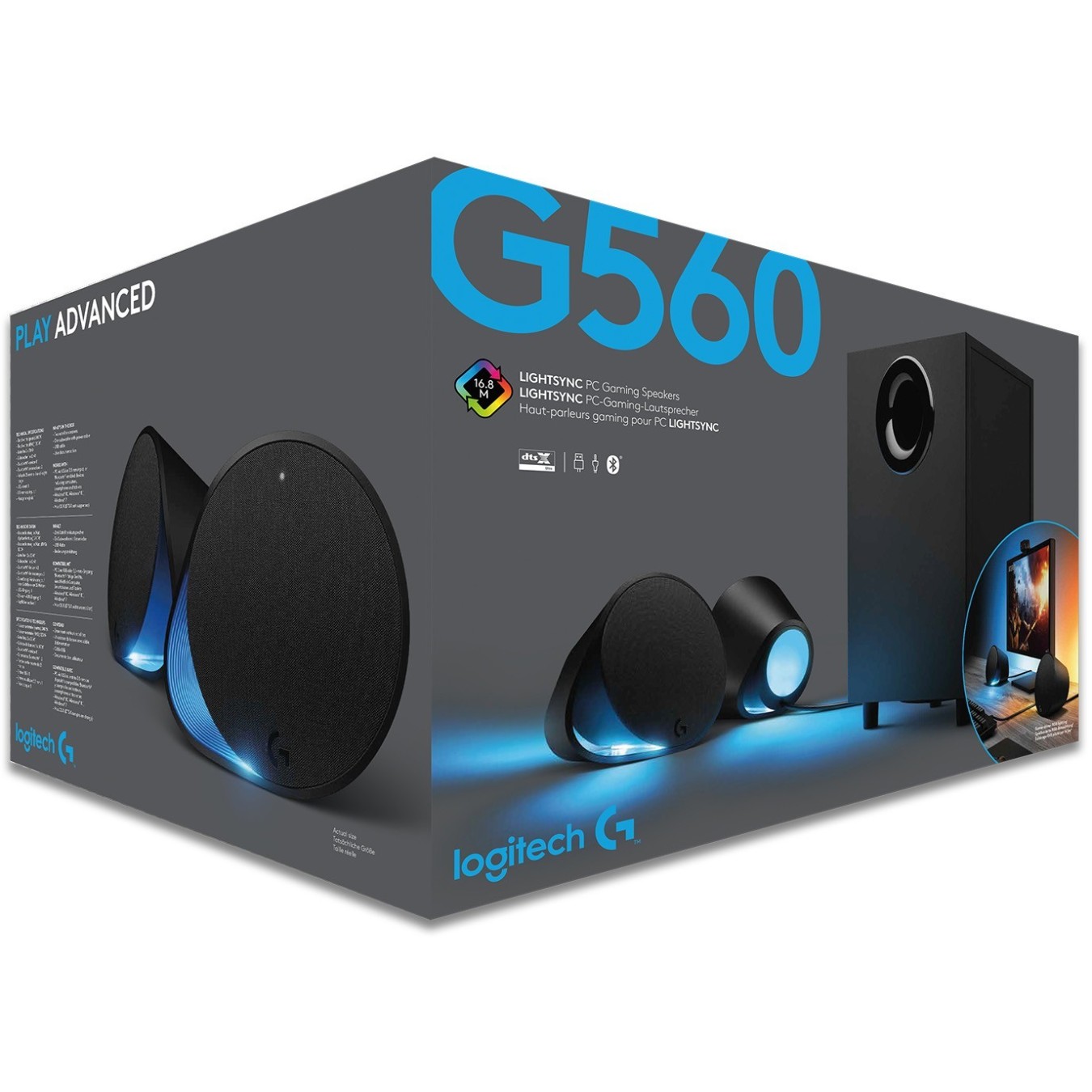 Logitech G560 2.1 Bluetooth USB - G560 - Desktop PC Speakers — Buy in Cyprus with Fast Delivery
