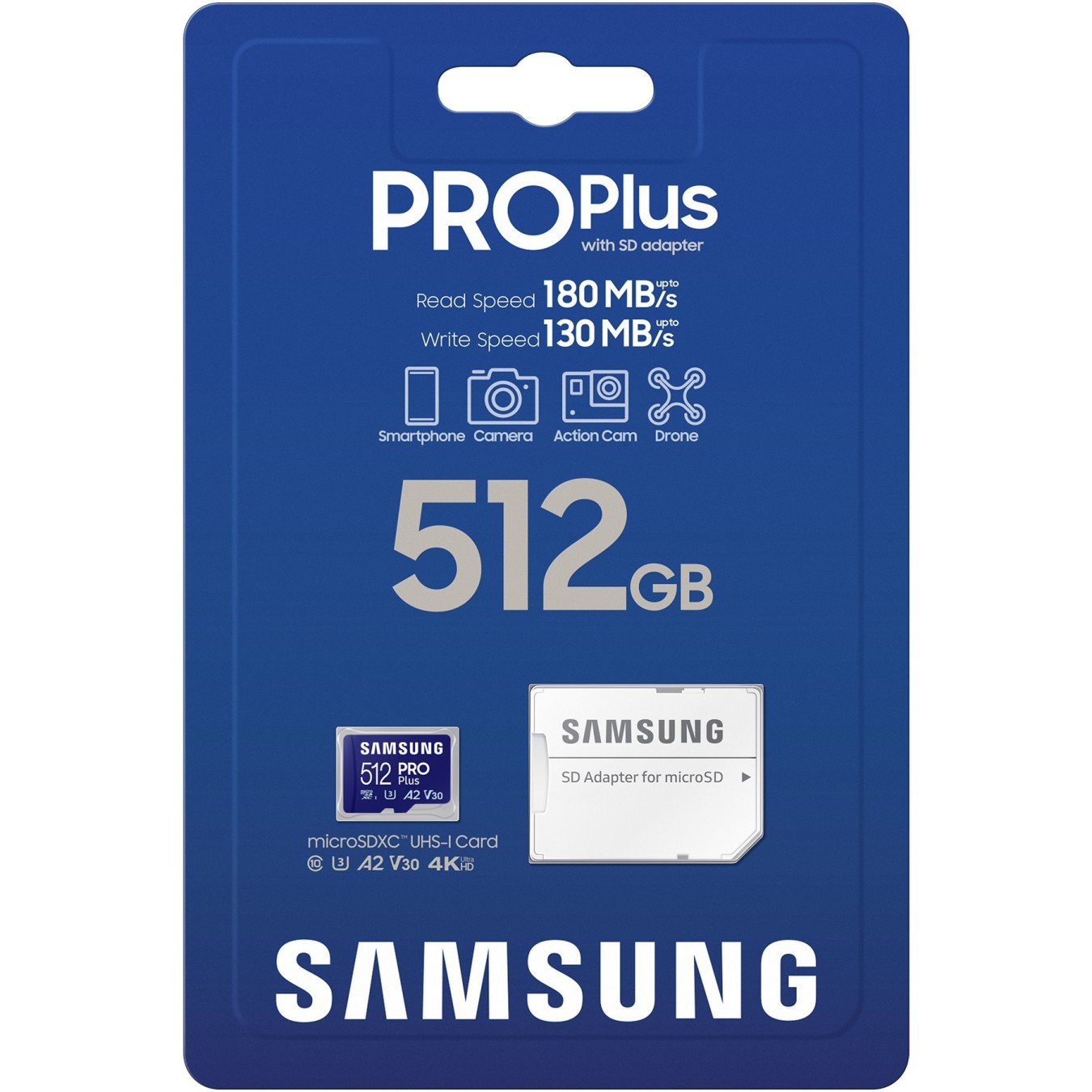 CARD 512GB Samsung PRO Plus micro UHS-I U3 Full HD 4K UHD - microSD UHS-I U3 — Buy in Cyprus with Fast Delivery
