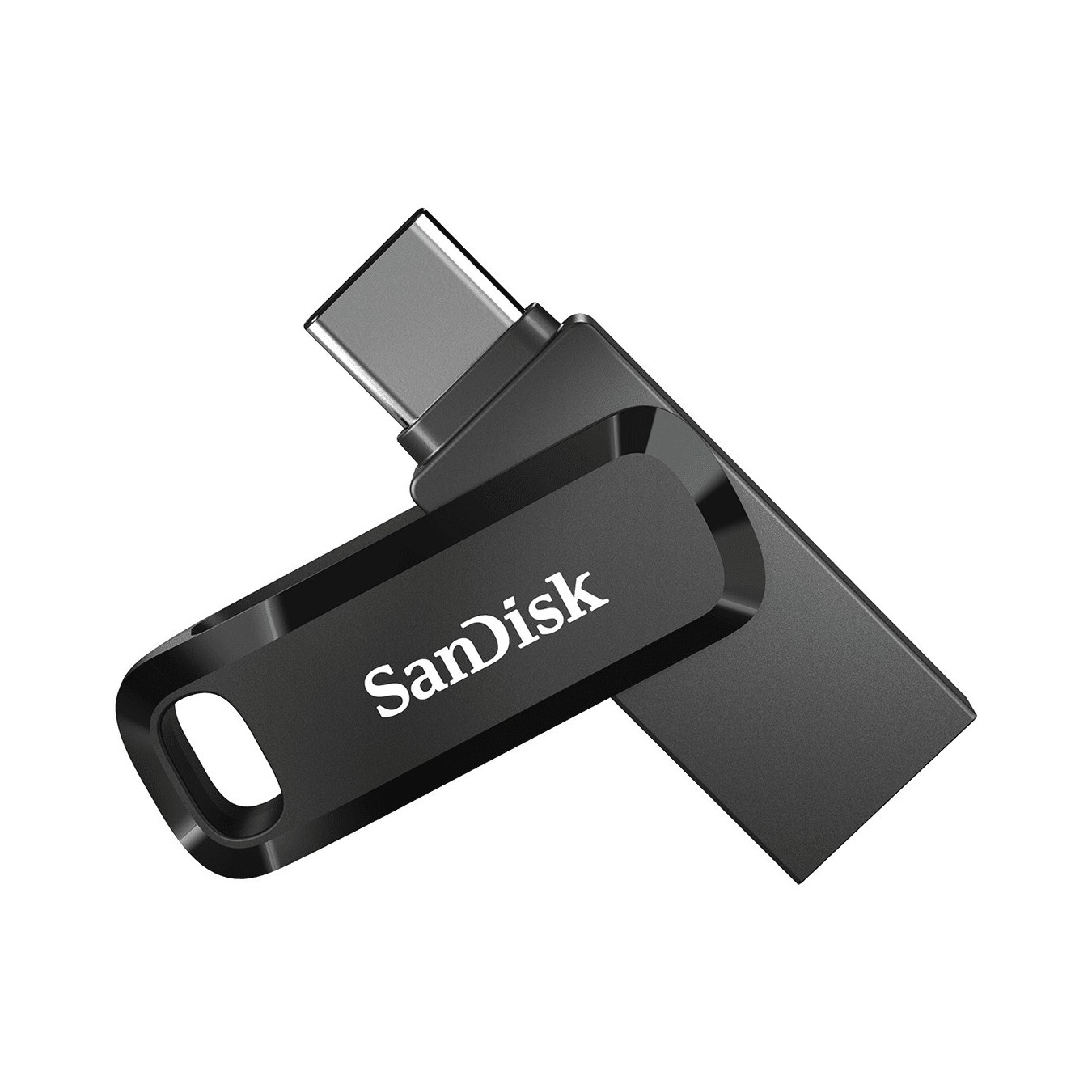 STICK 256GB USB 3.1 SanDisk Ultra Dual Drive Go Type-C black - (Black, 256GB, USB-C/USB-A, USB 3.1)