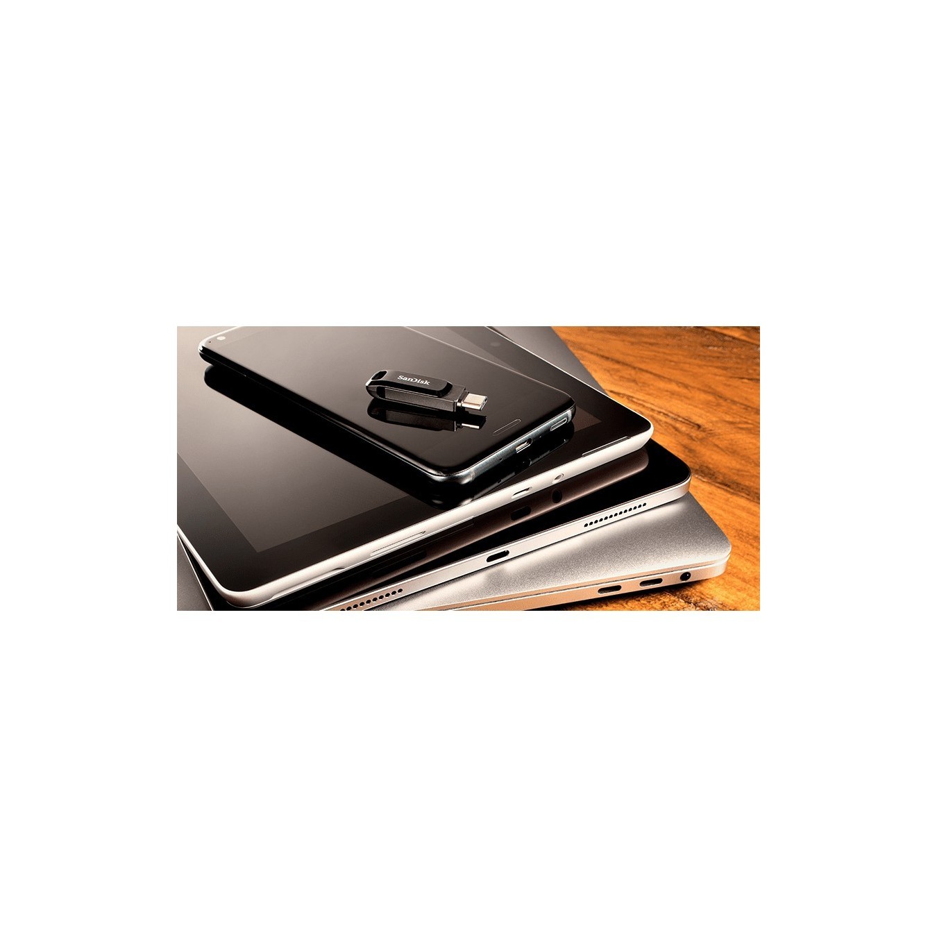 STICK 256GB USB 3.1 SanDisk Ultra Dual Drive Go Type-C black - (Black, 256GB, USB-C/USB-A, USB 3.1)