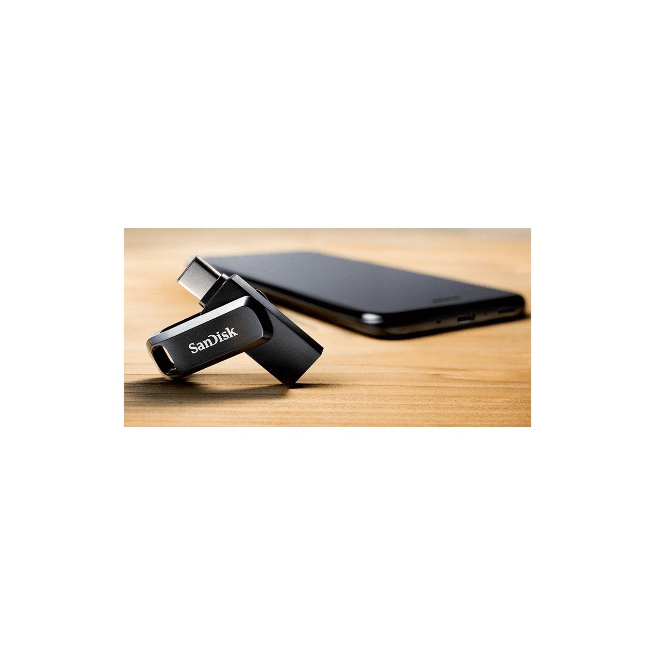 STICK 256GB USB 3.1 SanDisk Ultra Dual Drive Go Type-C black - (Black, 256GB, USB-C/USB-A, USB 3.1)