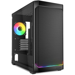 Buy Sharkoon MK4W RGB Micro-ATX Case with Glass Panel - MK4W - RGB, Black in Cyprus, Nicosia, Limassol, Larnaka, Pafos