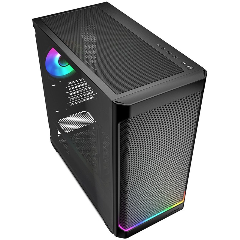 Buy Sharkoon MK4W RGB Micro-ATX Case with Glass Panel - MK4W - RGB, Black in Cyprus, Nicosia, Limassol, Larnaka, Pafos