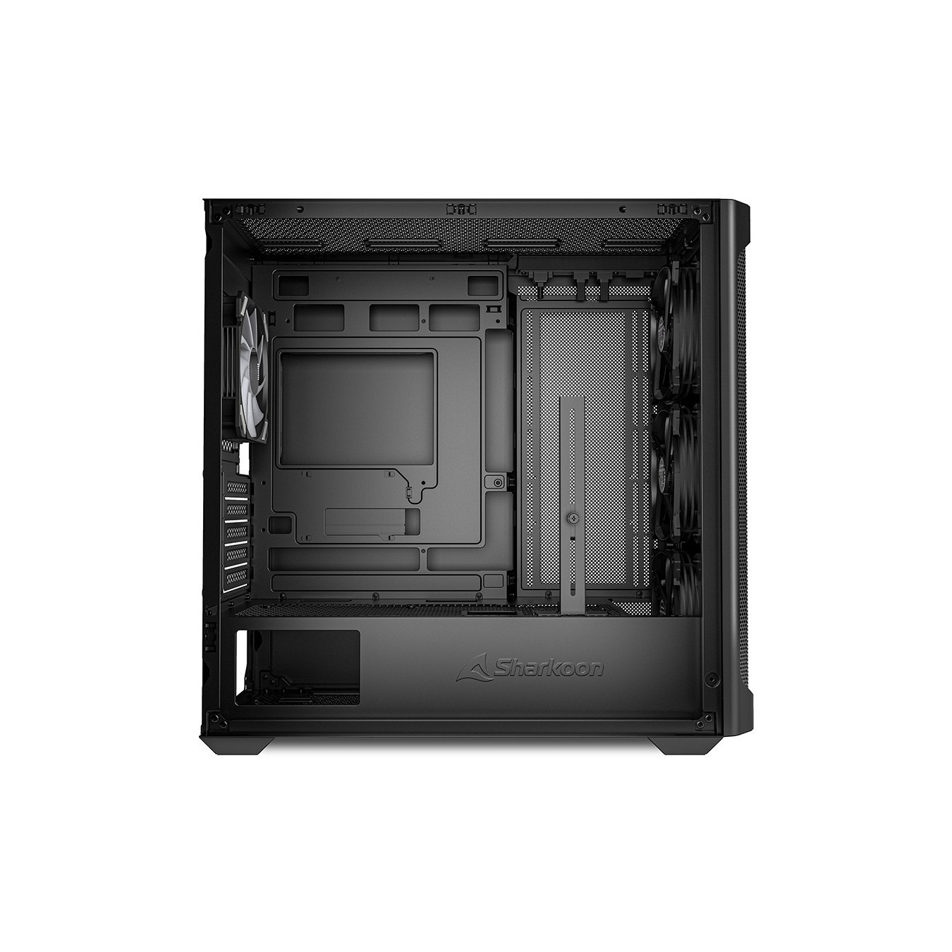 Sharkoon MK4W RGB Micro-ATX Case with Glass Panel - MK4W - RGB, Black — Buy in Cyprus with Fast Delivery