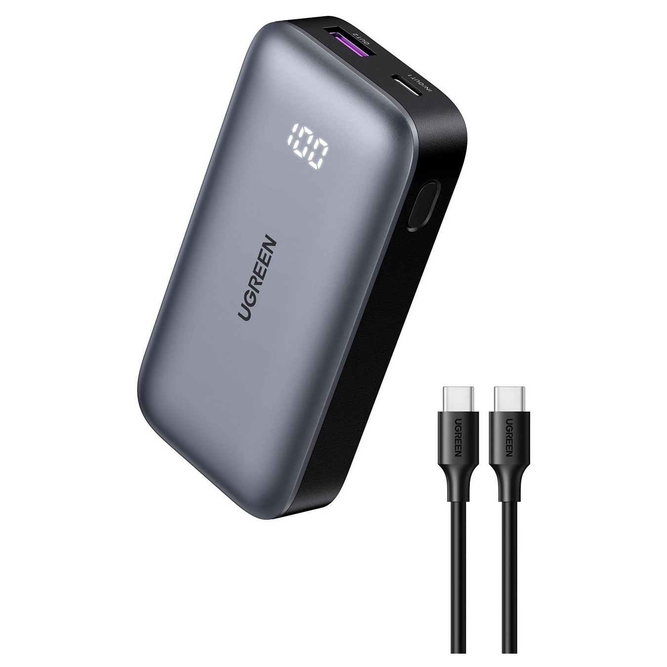 UGREEN 10000mAh Mini Power Bank - 30W Quick Charging, Compact USB-C PD Battery — Buy in Cyprus with Fast Delivery