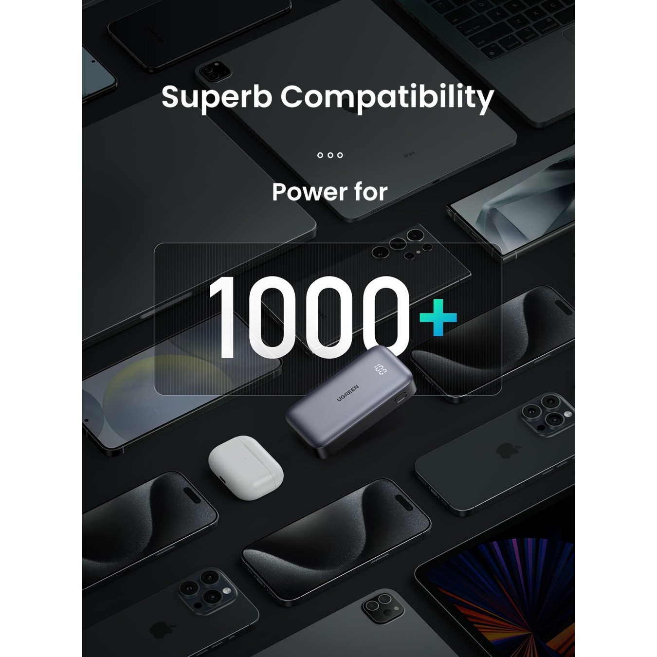 UGREEN 10000mAh Mini Power Bank - 30W Quick Charging, Compact USB-C PD Battery — Buy in Cyprus with Fast Delivery