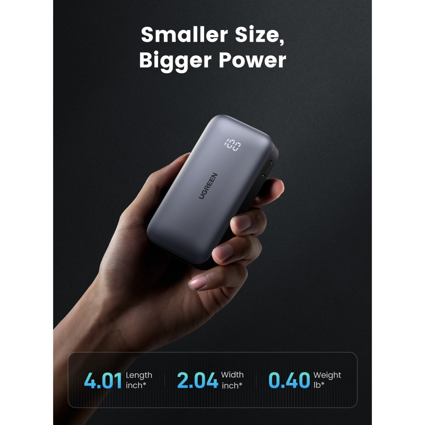 UGREEN 10000mAh Mini Power Bank - 30W Quick Charging, Compact USB-C PD Battery — Buy in Cyprus with Fast Delivery