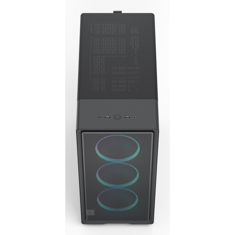Buy Midi Fractal Epoch Black TG RGB Light tint - Mid Tower PC Case in Cyprus, Nicosia, Limassol, Larnaka, Pafos