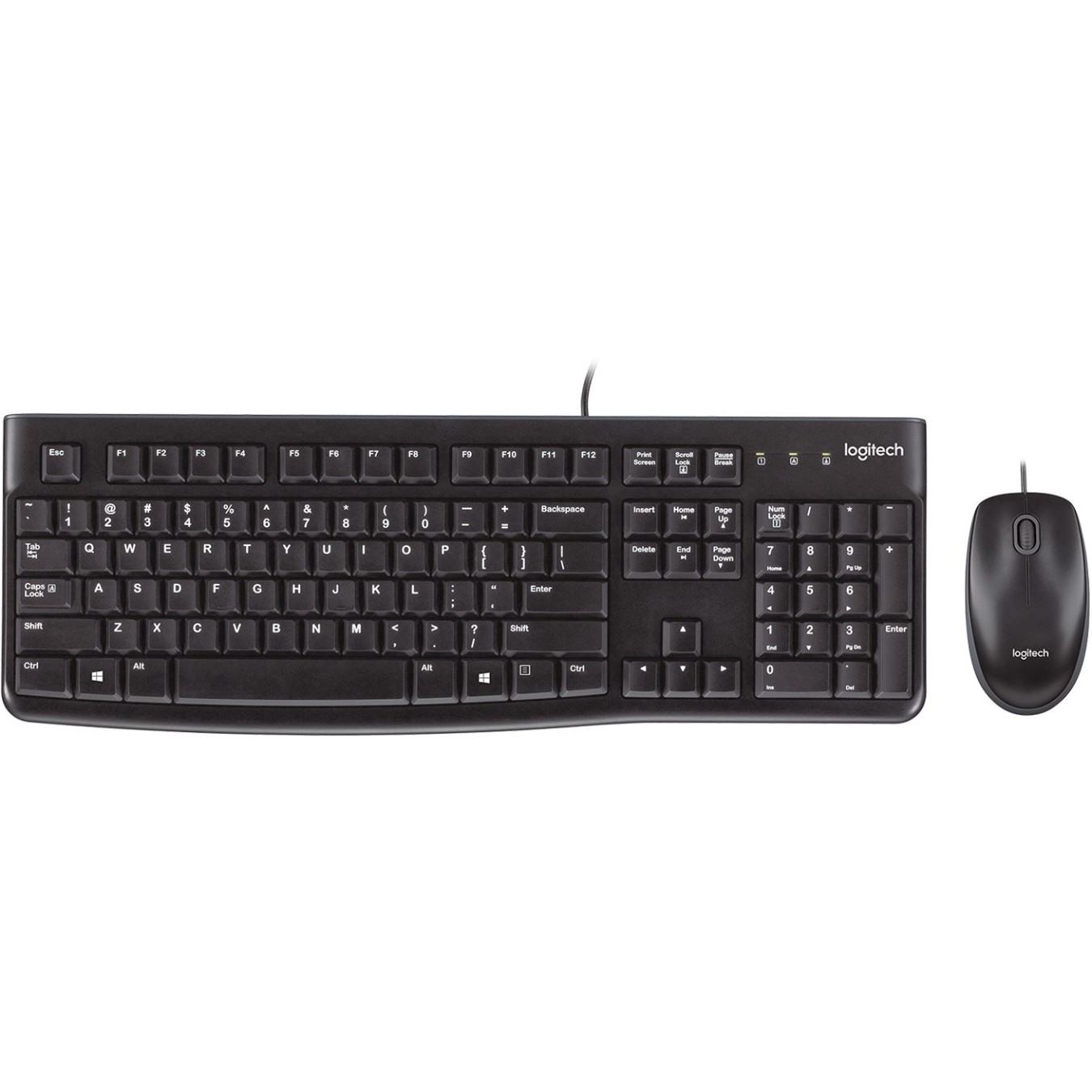 Logitech MK120 Corded Desktop QWERTY US - MK120 - US layout, Wired USB — Buy in Cyprus with Fast Delivery