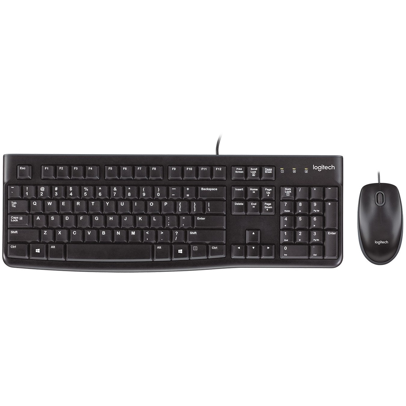 Logitech MK120 Corded Desktop QWERTY US - MK120 - US layout, Wired USB — Buy in Cyprus with Fast Delivery