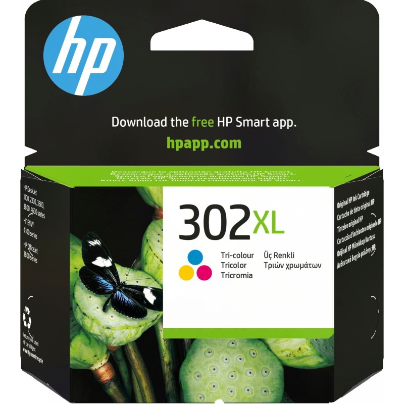 Buy HP 302 XL Ink Cartridge - F6U67AE - Color (Cyan, Magenta, Yellow) in Cyprus, Nicosia, Limassol, Larnaka, Pafos