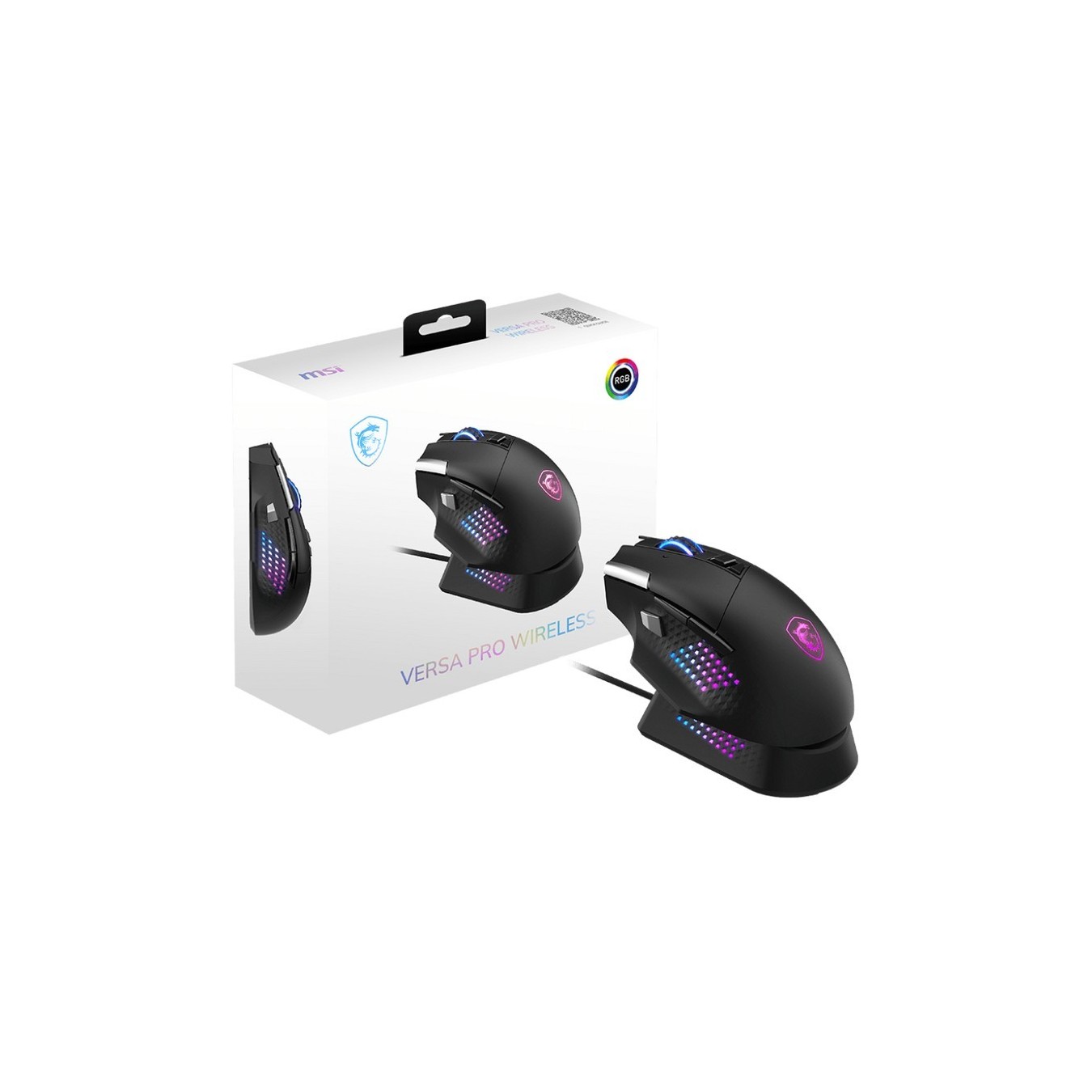 MSI Versa Pro W + Mouse Dock Pro - Wireless gaming mouse with charging dock — Buy in Cyprus with Fast Delivery