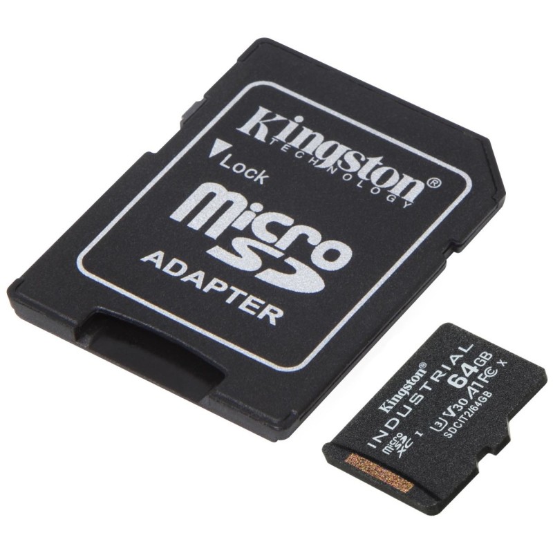 Buy CARD 64GB Kingston Industrial microSD - Industrial-grade microSD with adapter in Cyprus, Nicosia, Limassol, Larnaka, Pafos