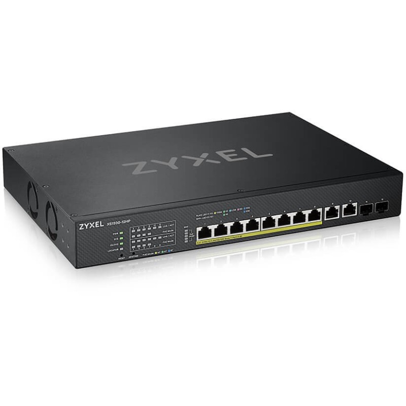 Buy Zyxel 12-Port PoE Smart Rack-Mount Switch - XS1930-12HP - Web-managed in Cyprus, Nicosia, Limassol, Larnaka, Pafos