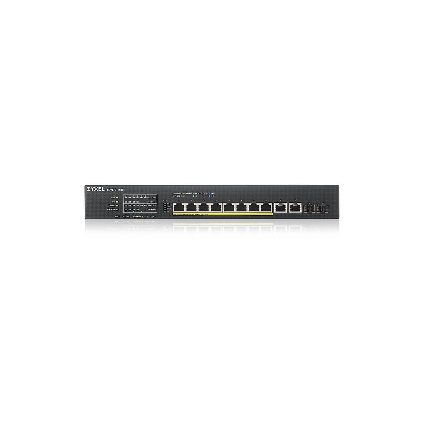 Zyxel 12-Port PoE Smart Rack-Mount Switch - XS1930-12HP - Web-managed — Buy in Cyprus with Fast Delivery