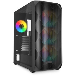 Buy Sharkoon AK3 RGB ATX 1xGlas Black - AK3 RGB - Glass-side ATX mid-tower with RGB in Cyprus, Nicosia, Limassol, Larnaka, Pafos