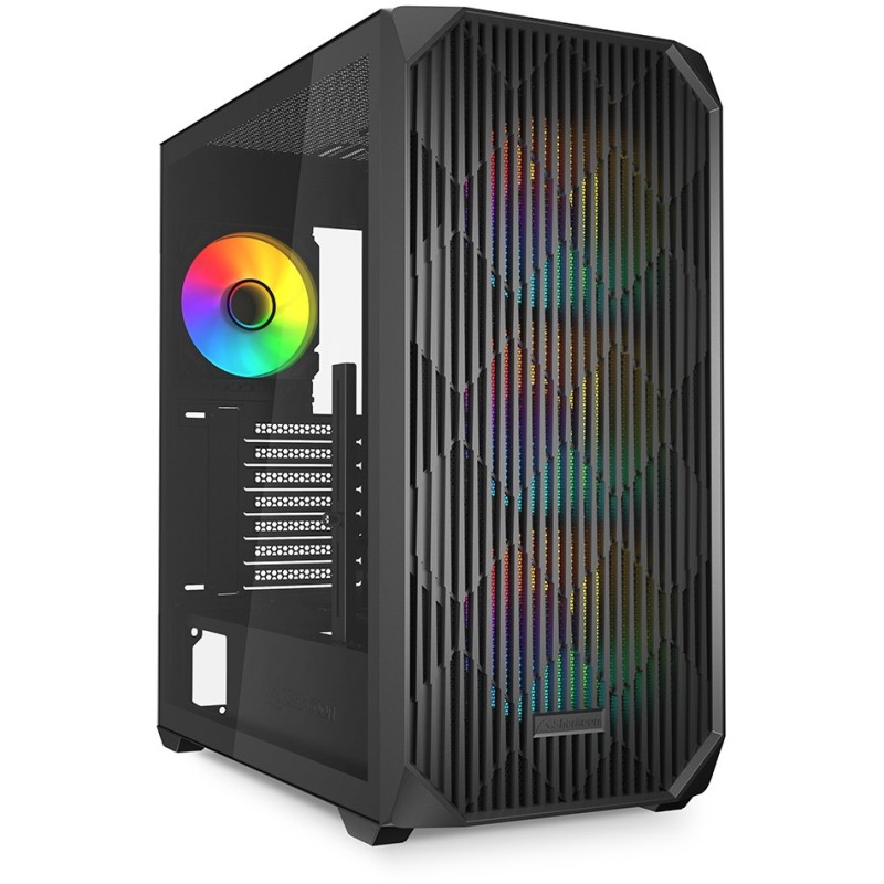 Buy Sharkoon AK3 RGB ATX 1xGlas Black - AK3 RGB - Glass-side ATX mid-tower with RGB in Cyprus, Nicosia, Limassol, Larnaka, Pafos