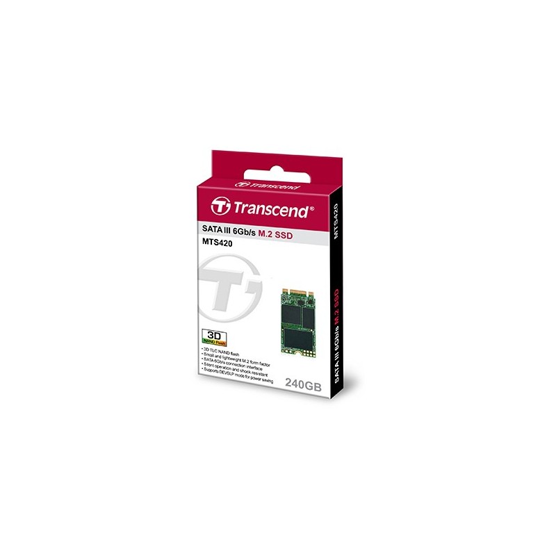 Buy TRANSCEND 240GB M.2 2242 SSD SATA3 TLC in Cyprus, Nicosia, Limassol, Larnaka, Pafos