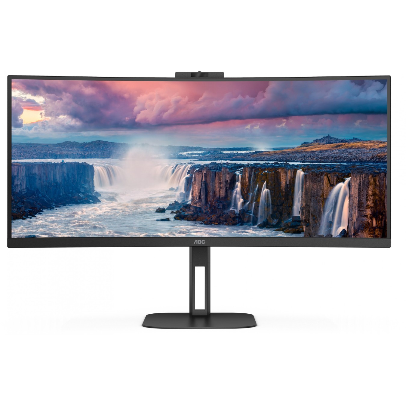 AOC 34'' Curved Monitor CU34V5CW BK - 1000R VA, UWQHD 3440x1440, USB-C/HDMI/DP — Buy in Cyprus with Fast Delivery