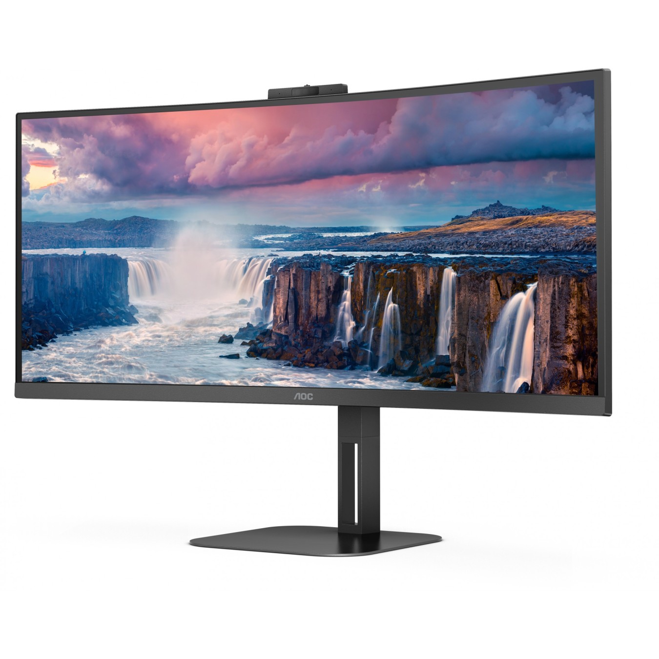 AOC 34'' Curved Monitor CU34V5CW BK - 1000R VA, UWQHD 3440x1440, USB-C/HDMI/DP — Buy in Cyprus with Fast Delivery