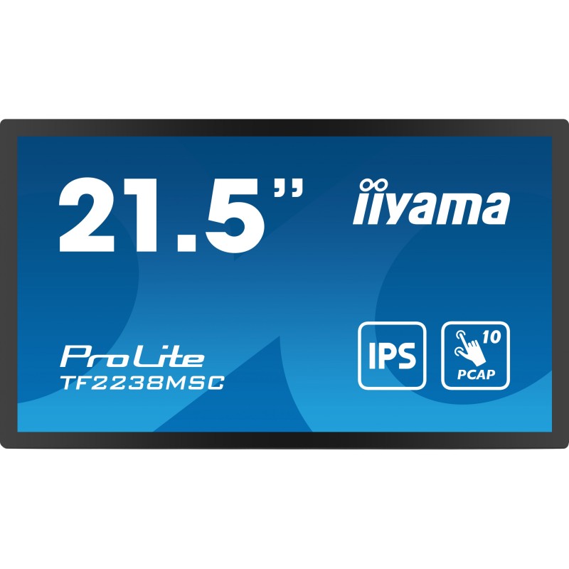 Buy IIYAMA 21.5-inch Touch IPS Monitor - TF2238MSC-B1 - Flat, 16:9, HDMI+DP+USB in Cyprus, Nicosia, Limassol, Larnaka, Pafos