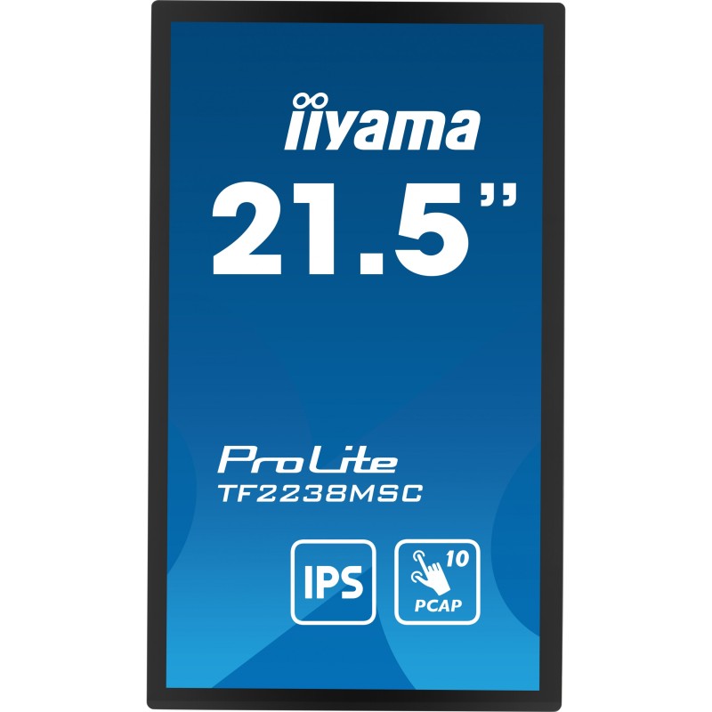 Buy IIYAMA 21.5-inch Touch IPS Monitor - TF2238MSC-B1 - Flat, 16:9, HDMI+DP+USB in Cyprus, Nicosia, Limassol, Larnaka, Pafos