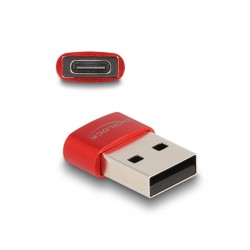 Buy DELOCK USB 2.0 USB-A to USB-C Adapter - Red in Cyprus, Nicosia, Limassol, Larnaka, Pafos