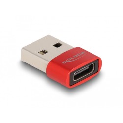 Buy DELOCK USB 2.0 USB-A to USB-C Adapter - Red in Cyprus, Nicosia, Limassol, Larnaka, Pafos