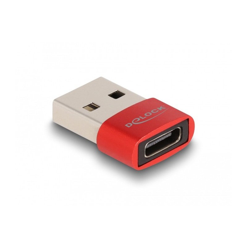 Buy DELOCK USB 2.0 USB-A to USB-C Adapter - Red in Cyprus, Nicosia, Limassol, Larnaka, Pafos