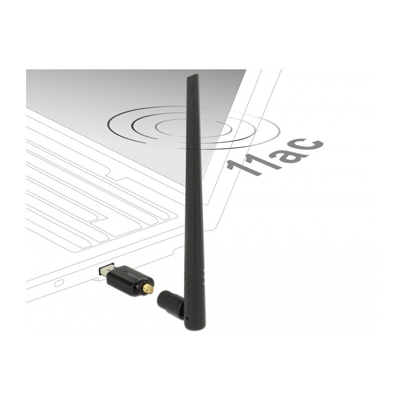 Buy DELOCK USB 3.0 Dualband WLAN ac/a/b/g/n Stick - External Antenna in Cyprus, Nicosia, Limassol, Larnaka, Pafos