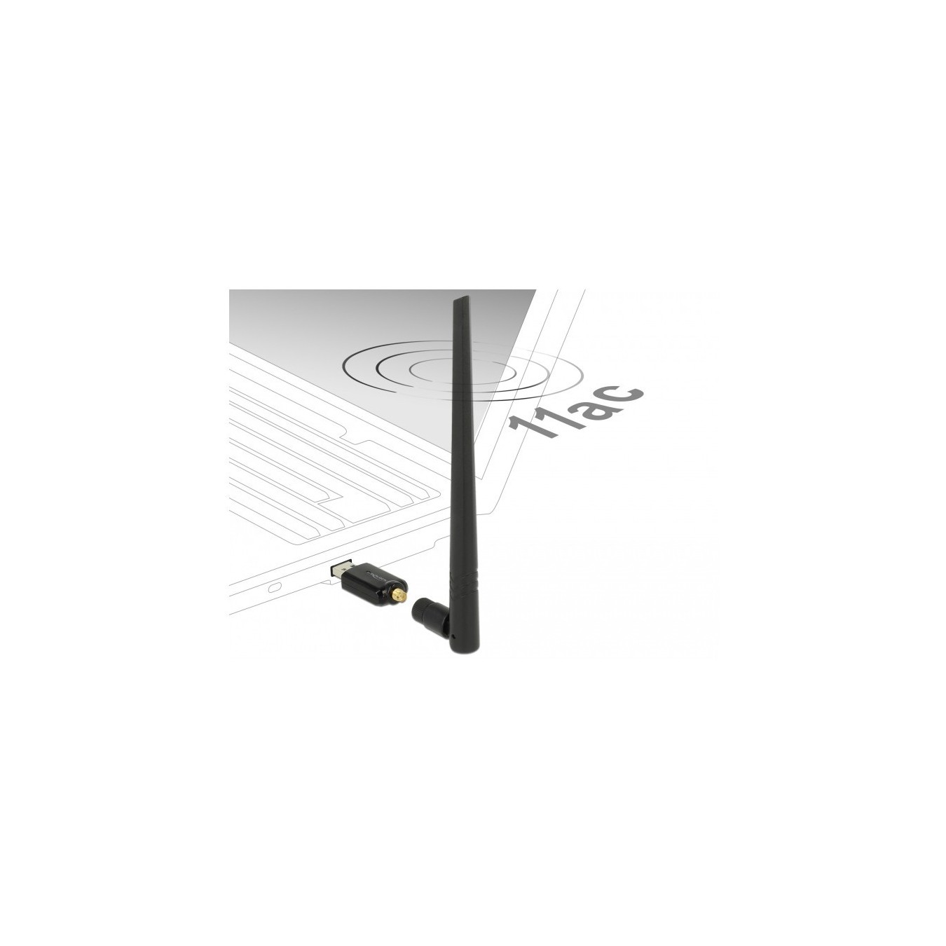 DELOCK USB 3.0 Dualband WLAN ac/a/b/g/n Stick - External Antenna — Buy in Cyprus with Fast Delivery