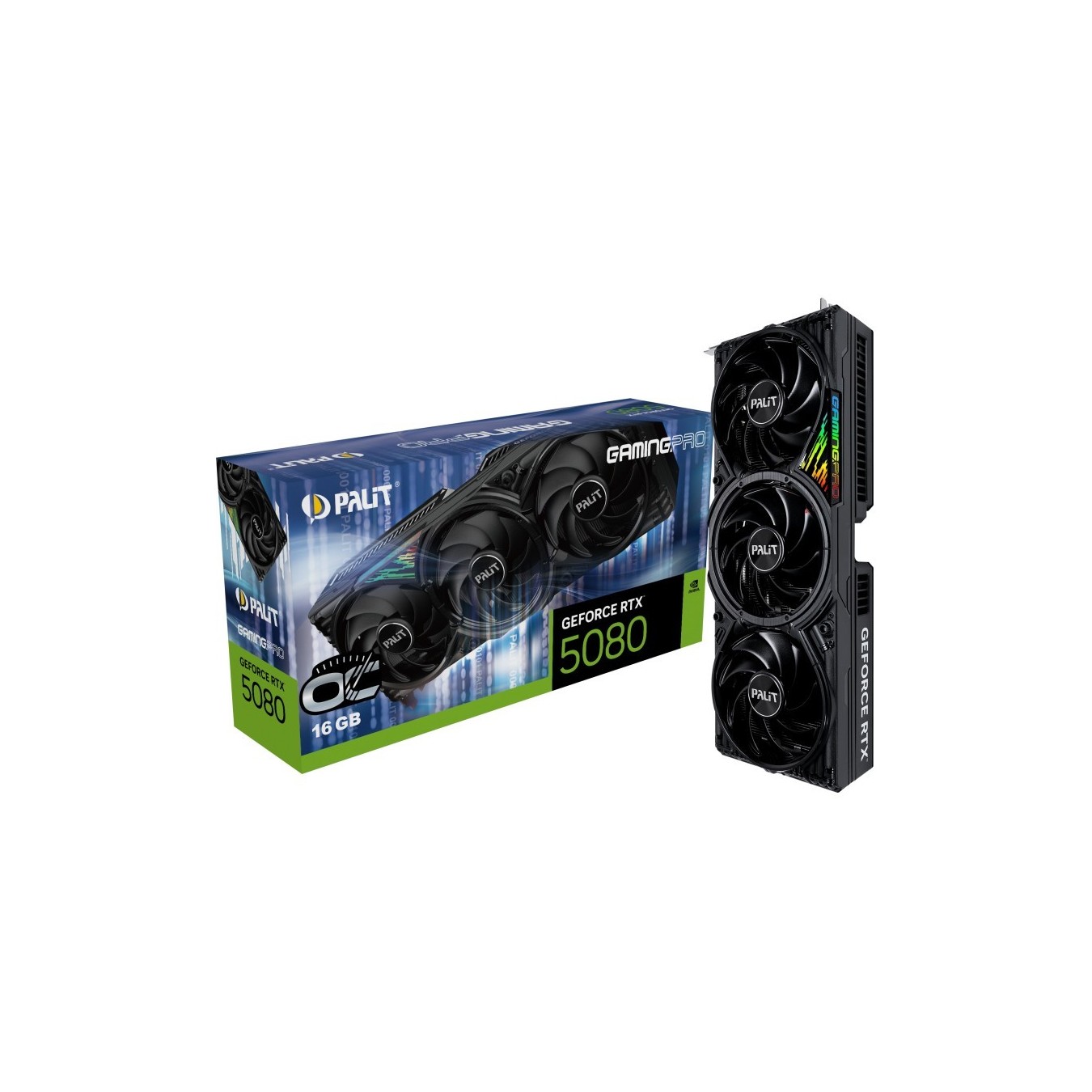 Palit RTX 5080 GamingPro OC NE75080S19T2-GB2031A – 16GB GDDR7 Graphics Card | Armenius Store