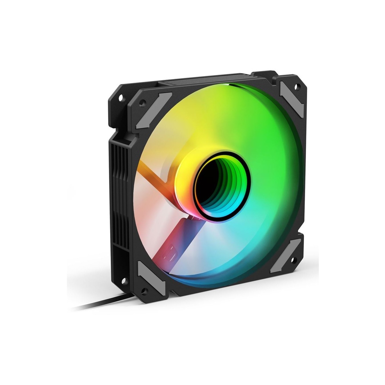 Sharkoon SHARK Mirror RGB PWM 120mm Fan - Reverse Black — Buy in Cyprus with Fast Delivery