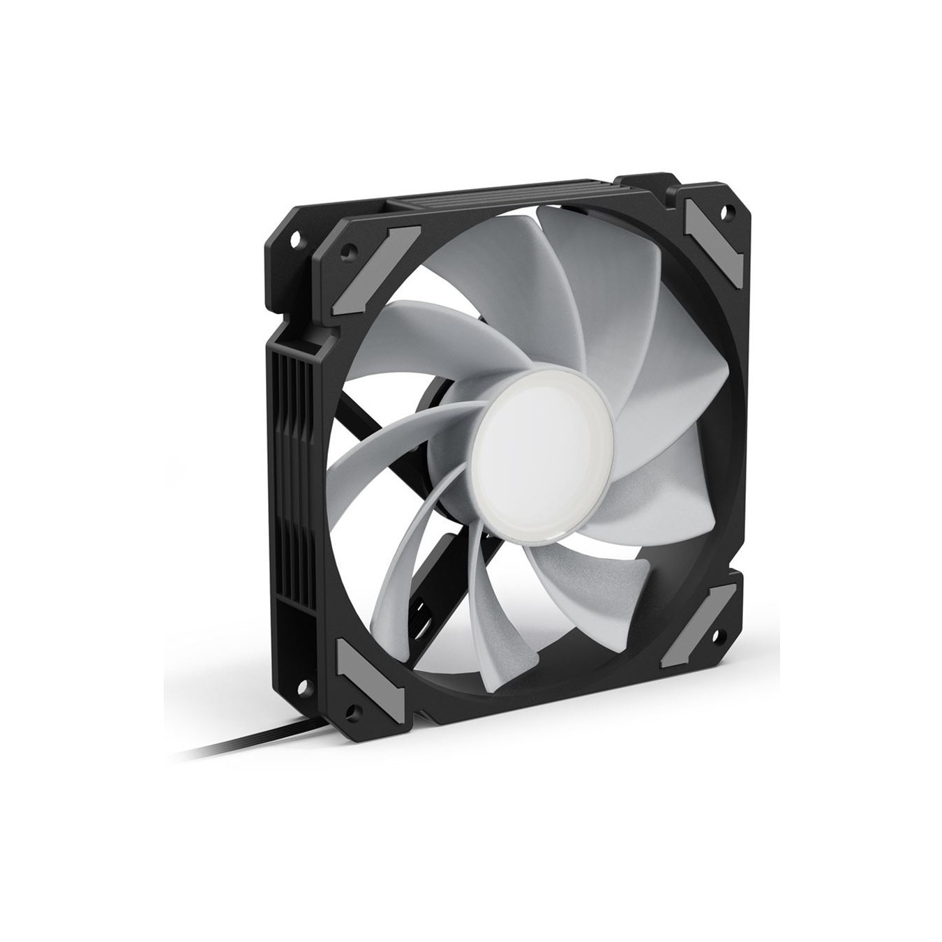 Sharkoon SHARK Mirror RGB PWM 120mm Fan - Reverse Black — Buy in Cyprus with Fast Delivery