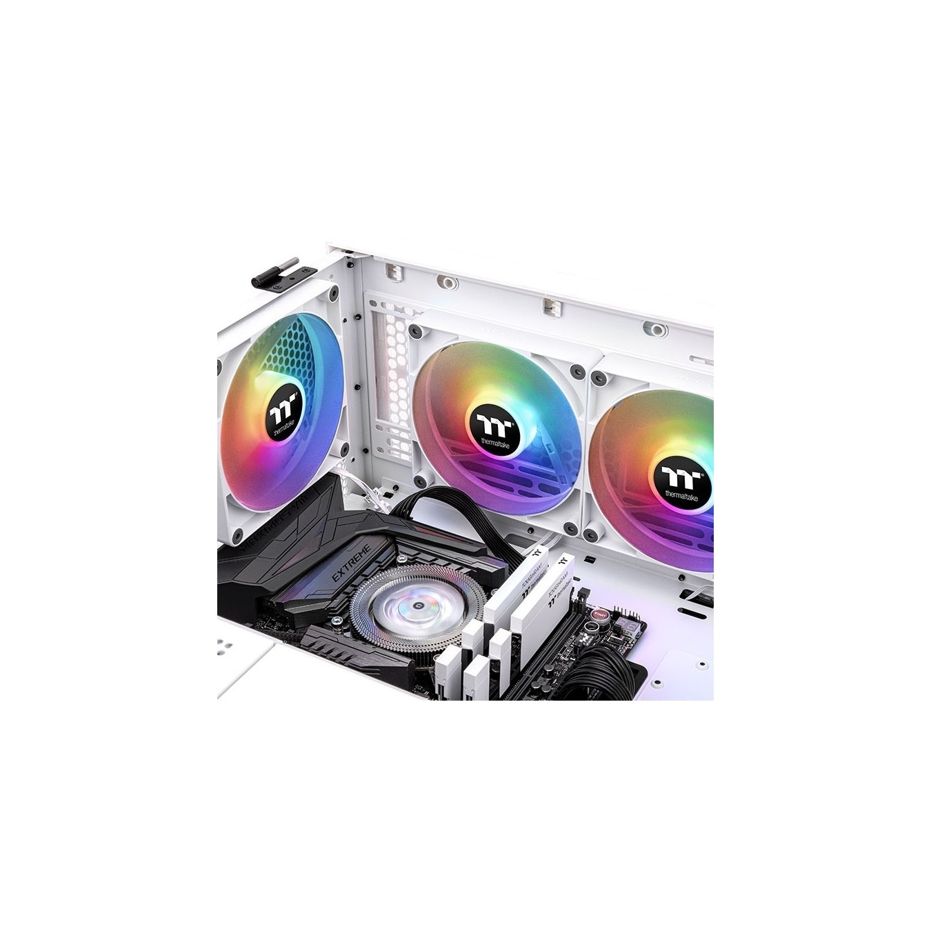 Thermaltake CT120 ARGB Sync PC Cooling Fan 120mm - CT120 - White, 500-2000 RPM, 2-Pack — Buy in Cyprus with Fast Delivery