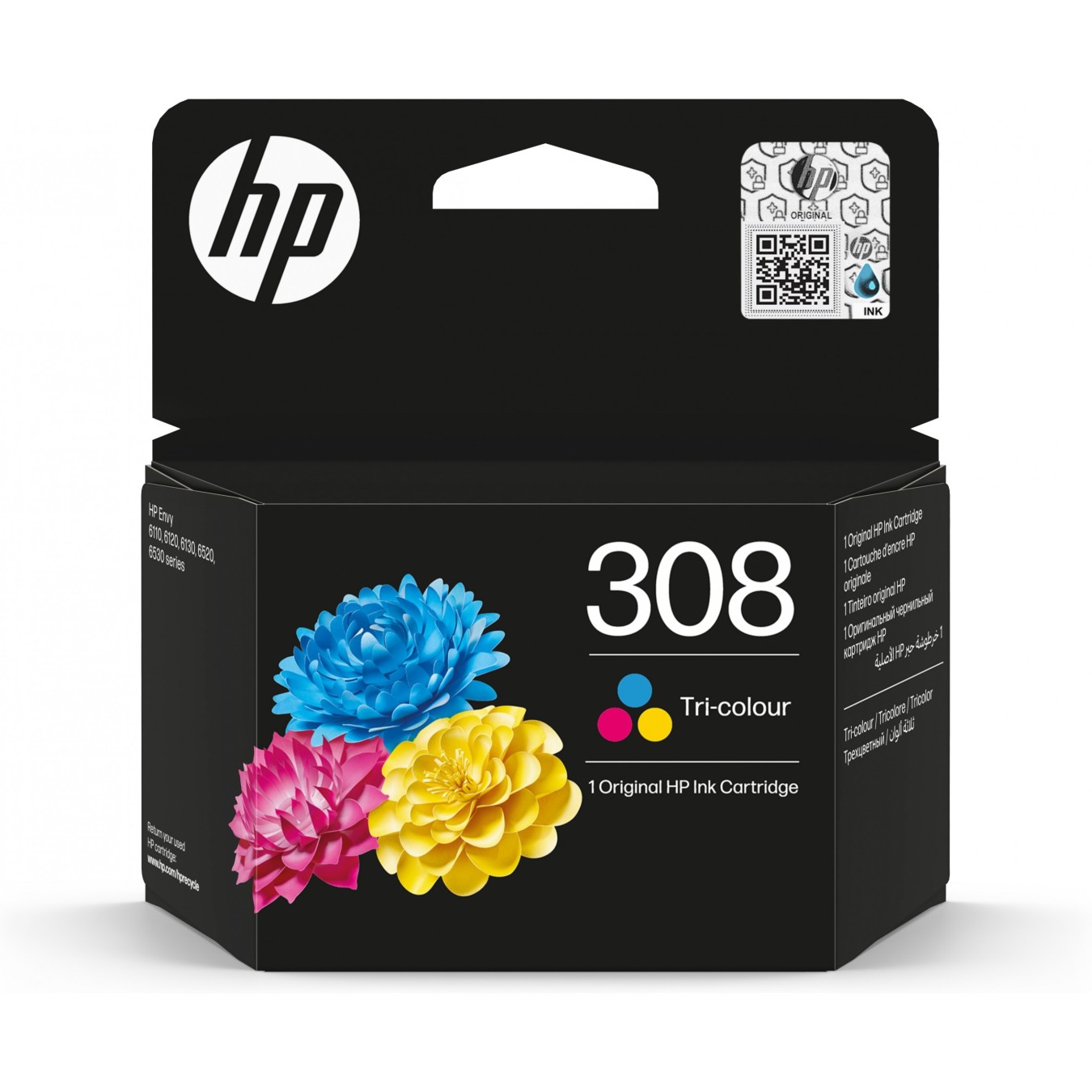 HP 308 Tri-color Original Ink Cartridge - HP 308 - Color: Tri-color — Buy in Cyprus with Fast Delivery