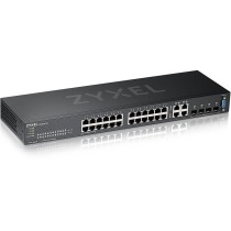 Zyxel 24-Port Gigabit Rack Switch - GS2220-28 M RM - (Rackmount, L2 Managed, 24x Gigabit Ports)