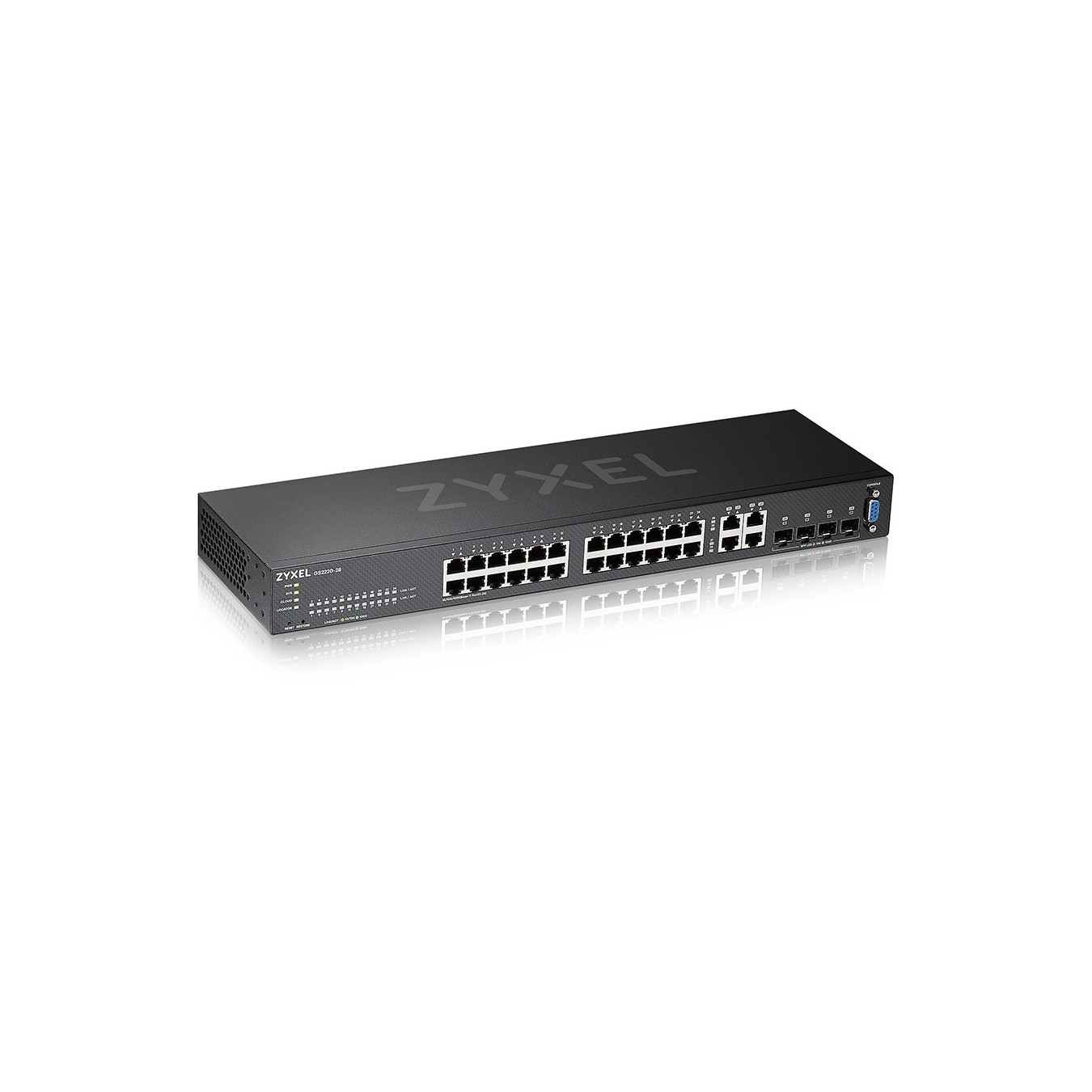 Zyxel 24-Port Gigabit Rack Switch - GS2220-28 M RM - (Rackmount, L2 Managed, 24x Gigabit Ports)