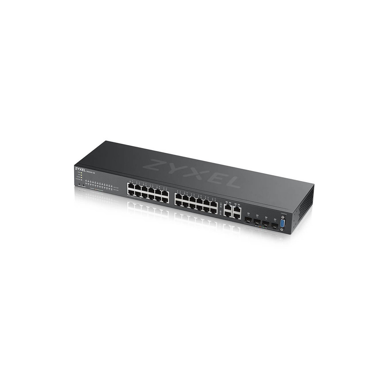 Zyxel 24-Port Gigabit Rack Switch - GS2220-28 M RM - (Rackmount, L2 Managed, 24x Gigabit Ports)