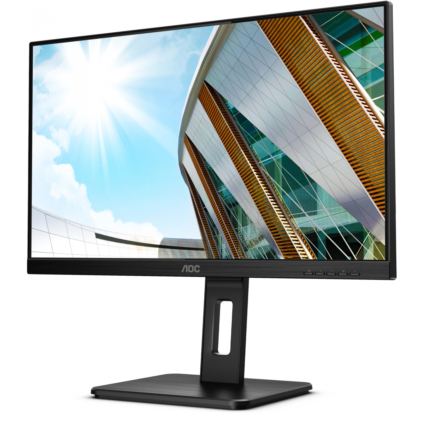 AOC 23.8-inch IPS Monitor - Q24P2Q - Flat, 1080p, HDMI/DP/USB, Black — Buy in Cyprus with Fast Delivery