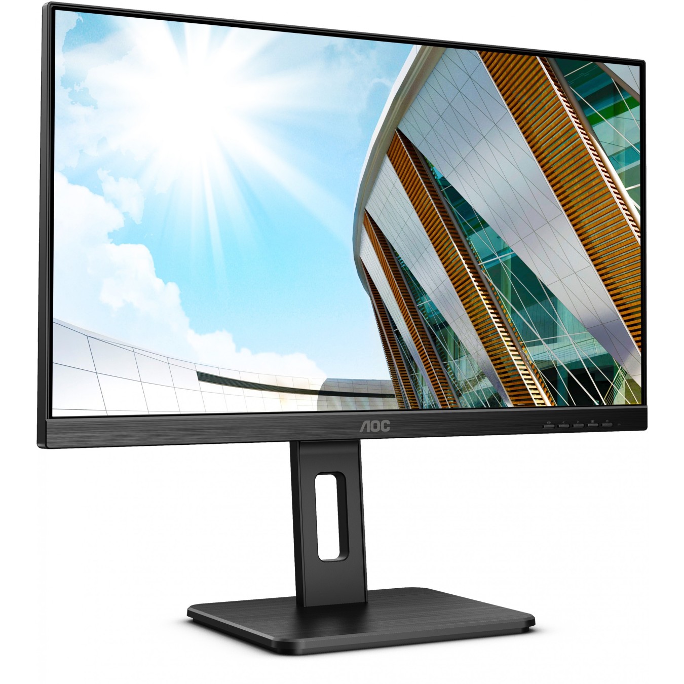 AOC 23.8-inch IPS Monitor - Q24P2Q - Flat, 1080p, HDMI/DP/USB, Black — Buy in Cyprus with Fast Delivery