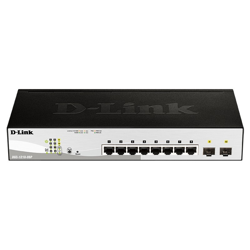 Buy D-Link DGS-1210-08P PoE Switch - DGS-1210-08P - 8-Port Gigabit, Smart Web-Ma... in Cyprus, Nicosia, Limassol, Larnaka, Pafos