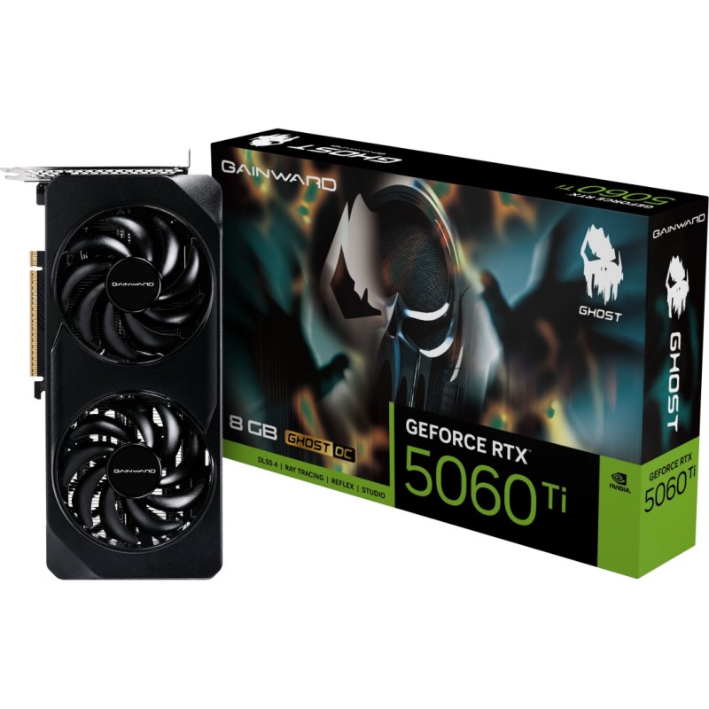 Buy Gainward RTX5060Ti Ghost OC - RTX5060Ti - 8GB GDDR7, HDMI, 3xDP in Cyprus, Nicosia, Limassol, Larnaka, Pafos