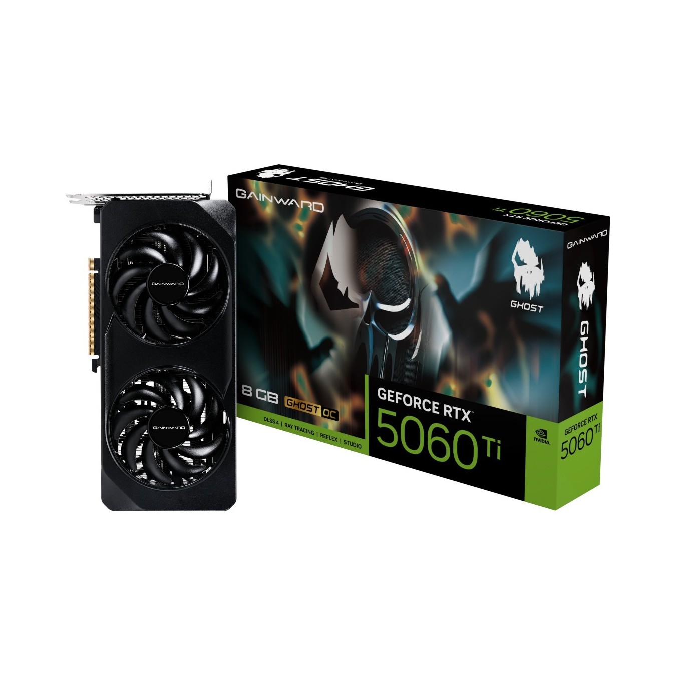 Gainward RTX5060Ti Ghost OC - RTX5060Ti - 8GB GDDR7, HDMI, 3xDP — Buy in Cyprus with Fast Delivery