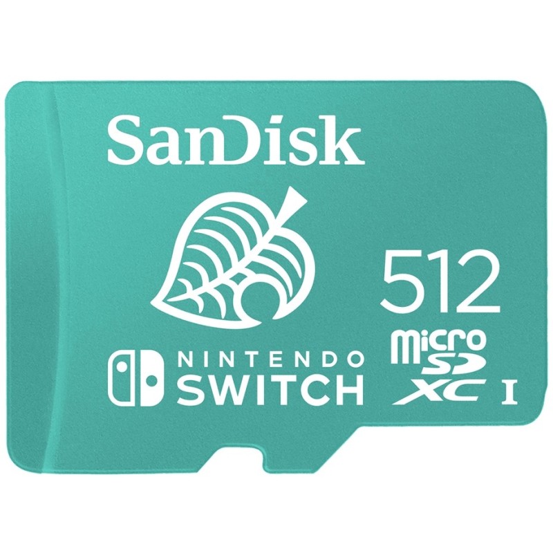 Buy SanDisk 512GB microSDXC for Nintendo Switch - Mint Green - with Adapter in Cyprus, Nicosia, Limassol, Larnaka, Pafos