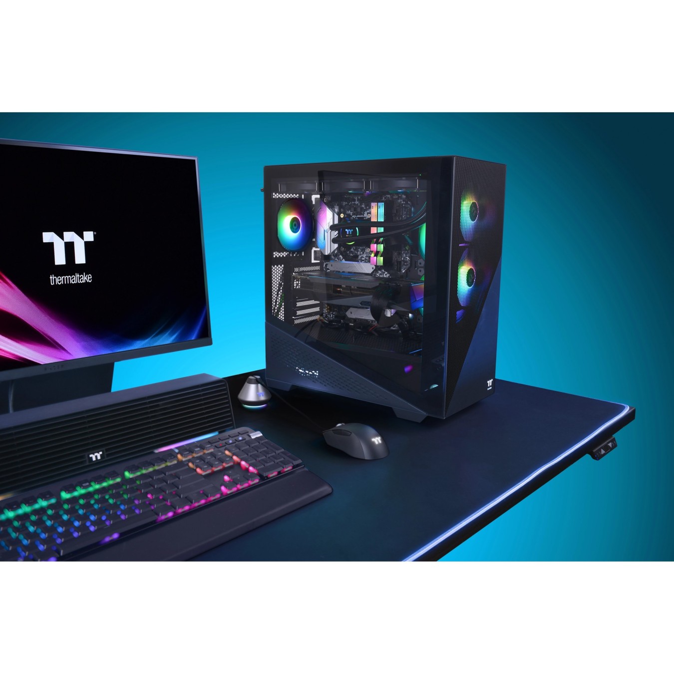 Midi Thermaltake Divider 370 TG ARGB Black - Divider 370 TG ARGB - Mid Tower, ARGB, Black — Buy in Cyprus with Fast Delivery
