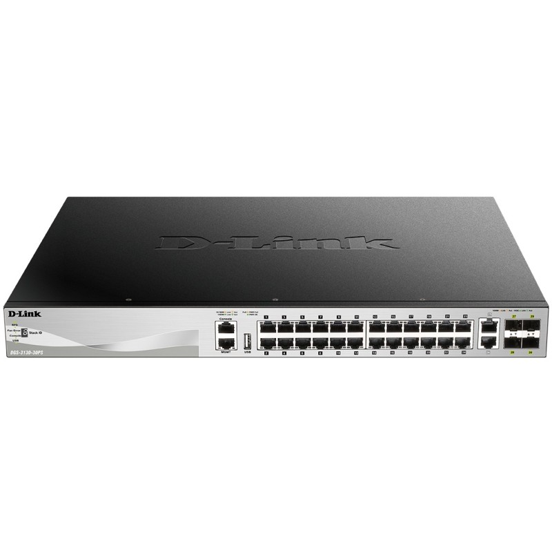 Buy D-Link DGS-3130-30PS E 30-Port L2+ PoE Gigabit Stack Switch - DGS-3130-30PS ... in Cyprus, Nicosia, Limassol, Larnaka, Pafos