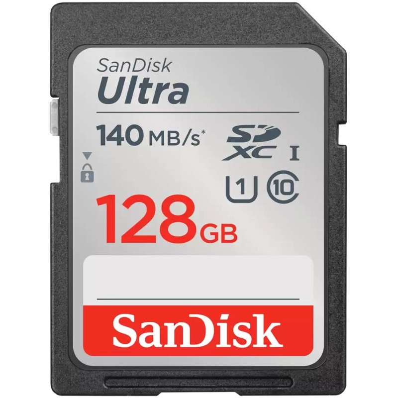 Buy SanDisk Ultra SDXC Card 128GB - Up to 140 MB/s in Cyprus, Nicosia, Limassol, Larnaka, Pafos
