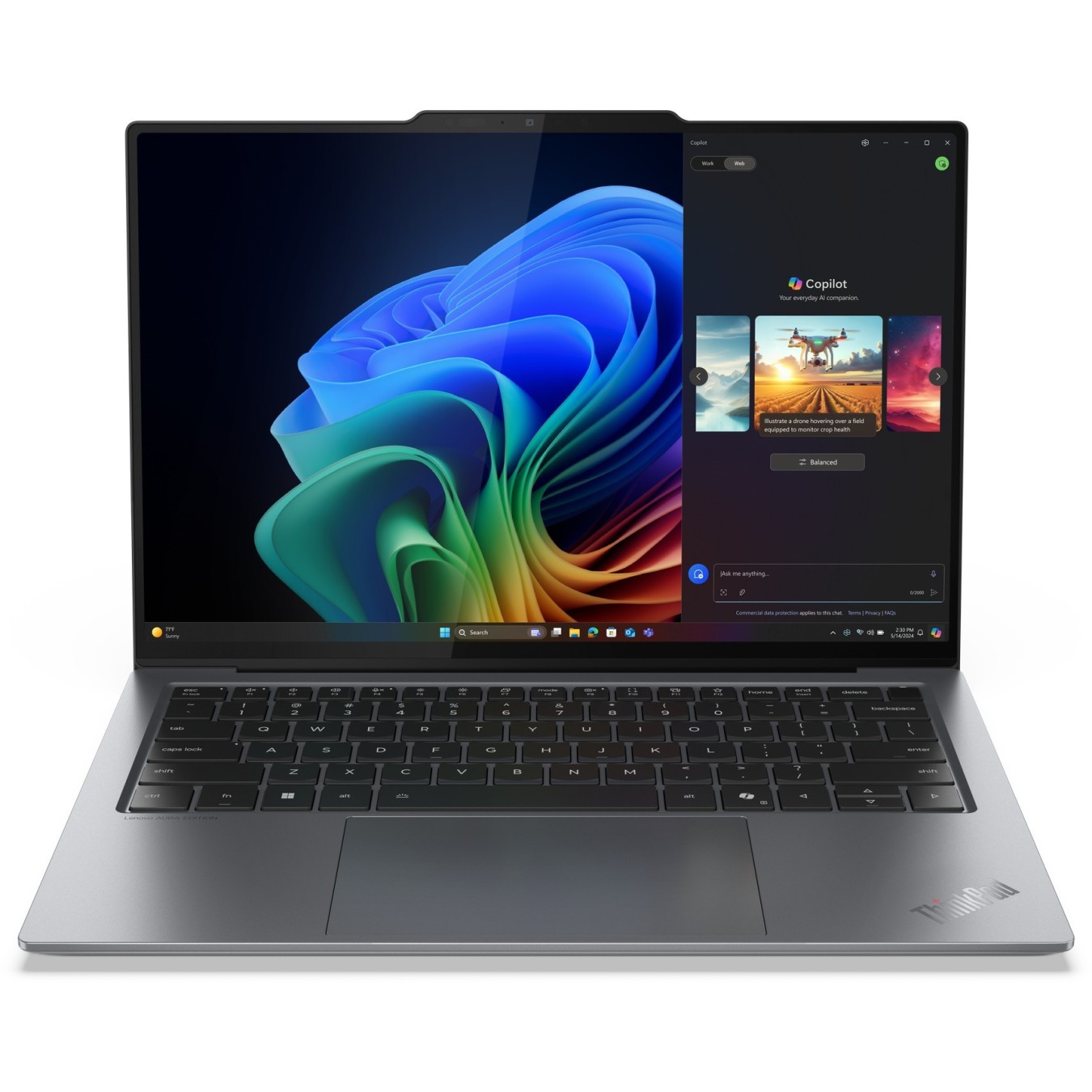 Lenovo AI ThinkPad X9-14 G1 - 21QA CU5 228V - Grey, 32GB RAM, 512GB SSD, Windows 11 Pro — Buy in Cyprus with Fast Delivery