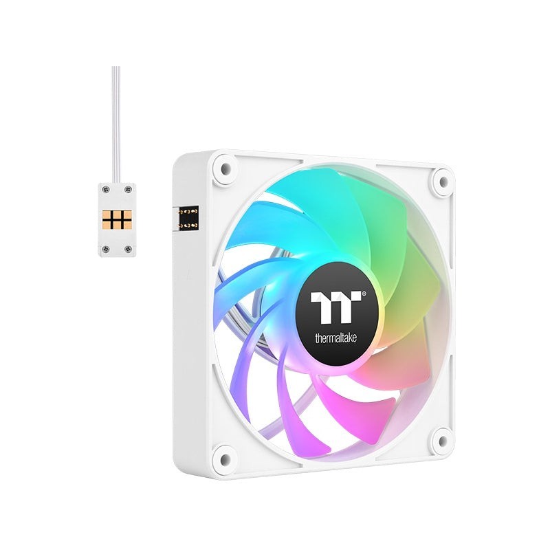 Buy 140mm Thermaltake CT140 EX Reverse ARGB Sync PC Cooling Fan White 3 Fan Pack... in Cyprus, Nicosia, Limassol, Larnaka, Pafos